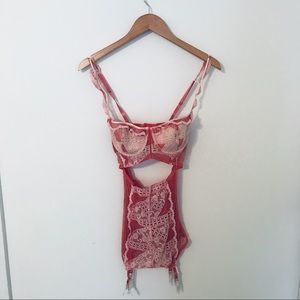 SEXY RED PINK LINGERIE LACE💕